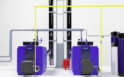 Buderus GE315 Heating Instalation 3D Model