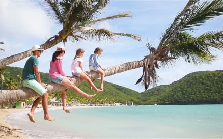 Young Family On Beach Vacation Stock Video