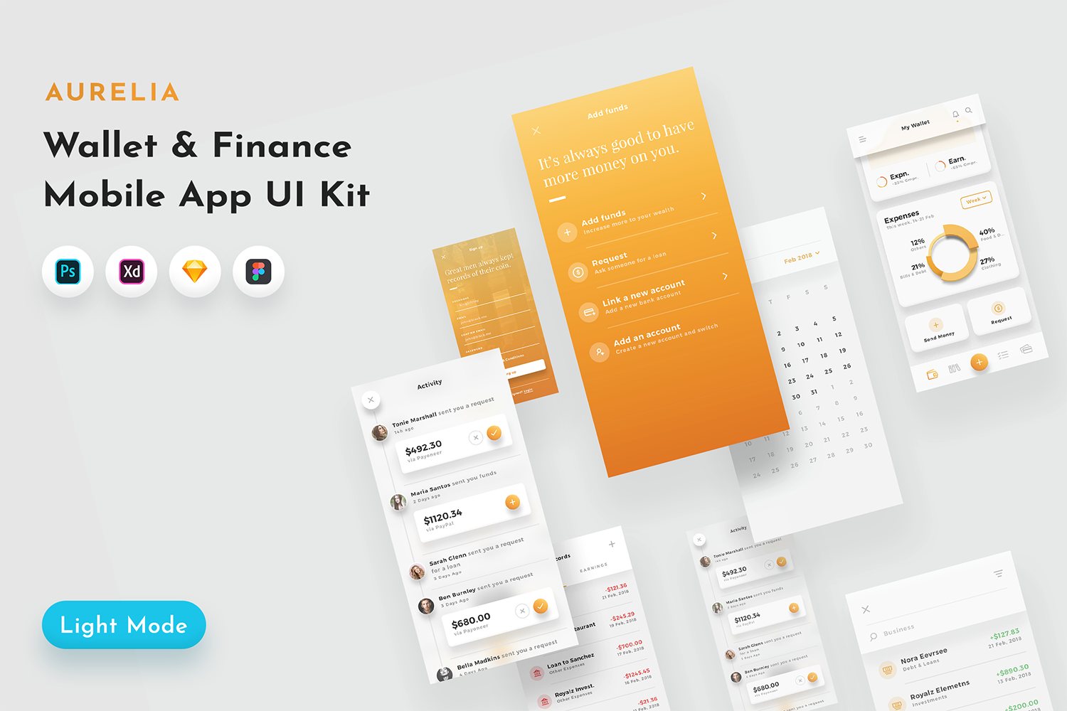 Aurelia - Wallet And Finance App UI Kit