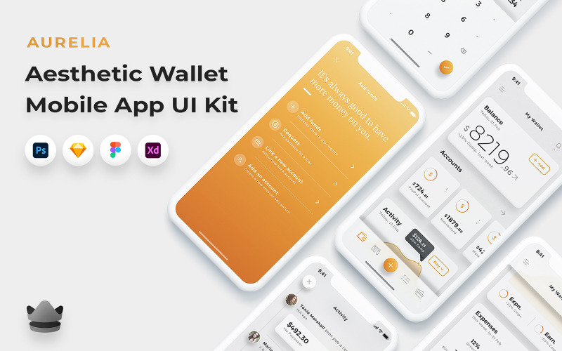 Aurelia - Wallet And Finance App UI Kit UI Element