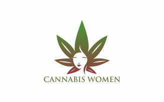 Cannabis Women Logo Template