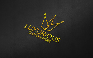 Crown Luxurious Royal 58 Logo Template