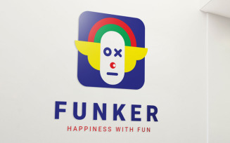 Funker Colorful Joker Premium Logo Template