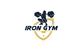Iron Gym Logo Template