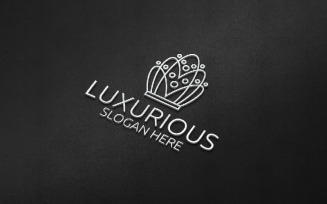 Crown Luxurious Royal 90 Logo Template