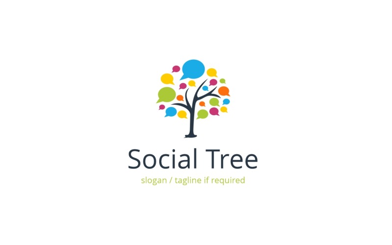 Social Tree Logo Template