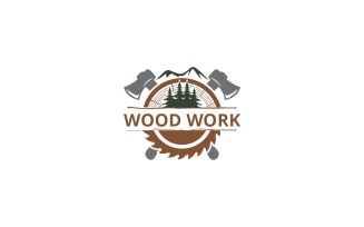 Wood Work Logo Template