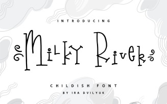 Milky River Playful Font + Extras