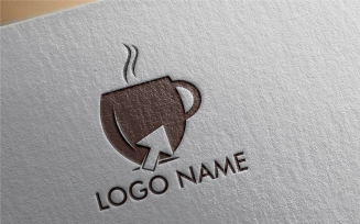 Online Coffee Logo Template
