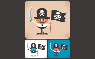 Pirate Businessman - Illustration
