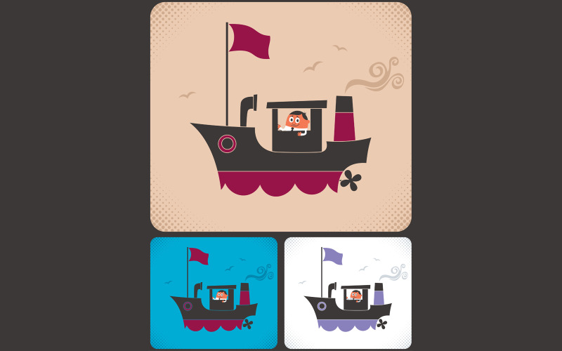 Ship Captain - Illustration