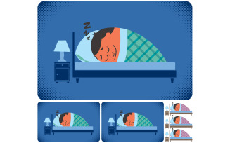 Sleeping Man - Illustration