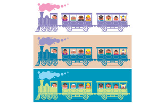 Steam Train Driver - Illustration