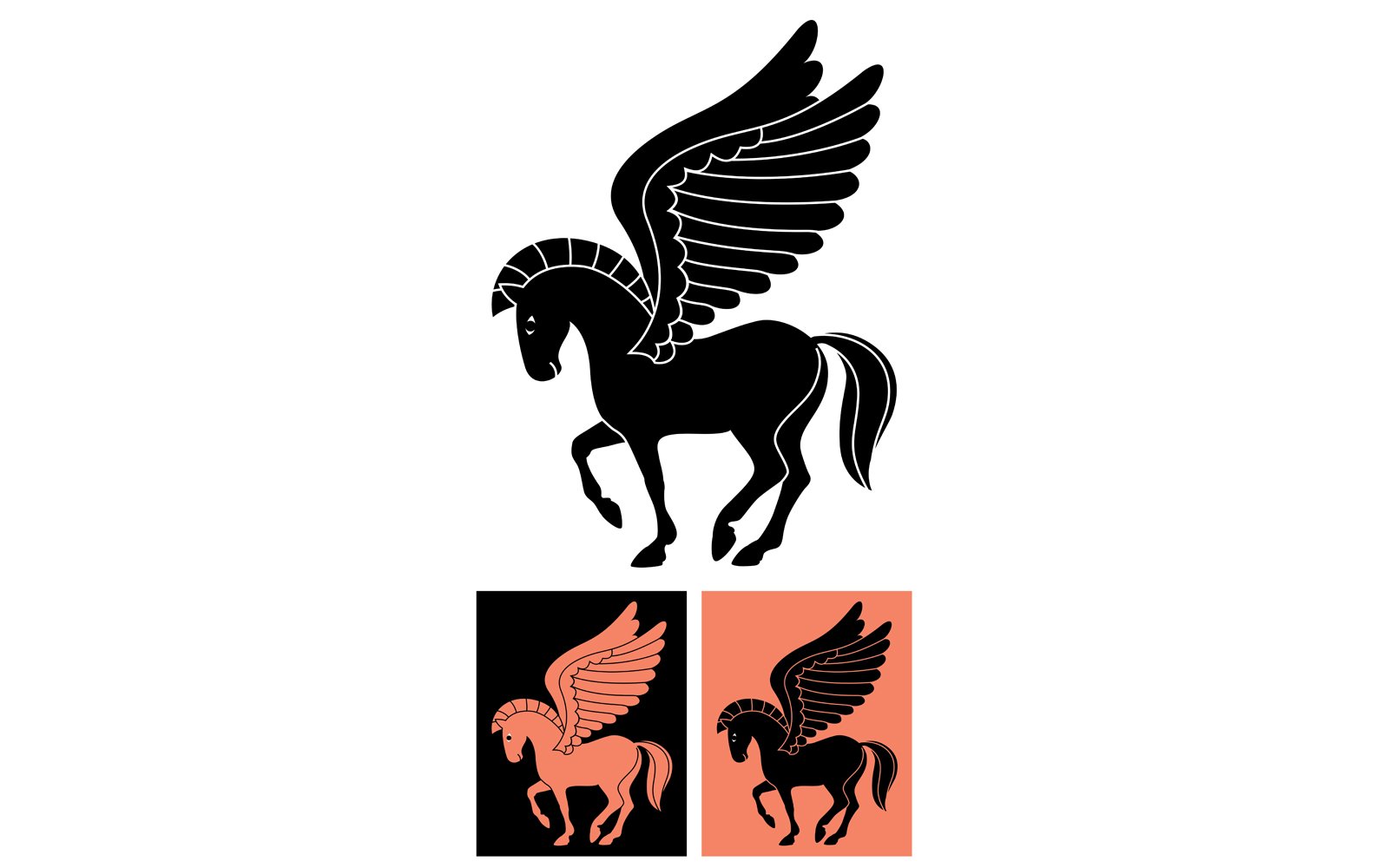 Kit Graphique #143693 Pegasus Cheval Divers Modles Web - Logo template Preview