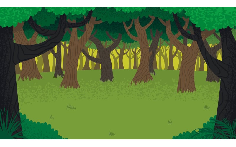 Forest Landscape - Illustration