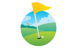 Golf Flag - Illustration