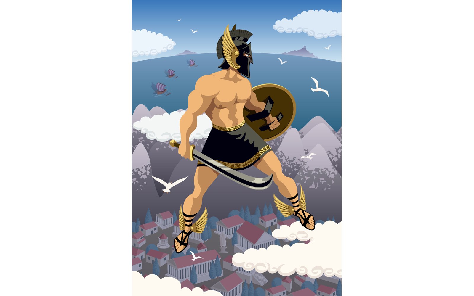 Kit Graphique #143726 Perseus Hero Divers Modles Web - Logo template Preview