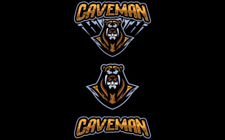Caveman Mascot - Illustration