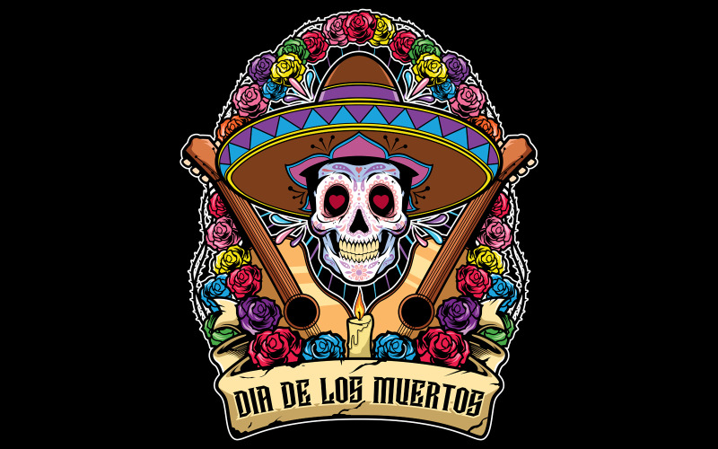 Day of the Dead Mascot - Illustration