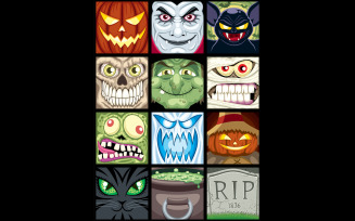 Halloween Avatars - Illustration