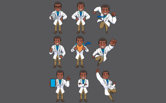Doctor African Set - Illustration