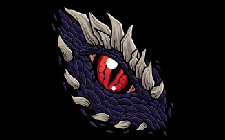 Dragon Eye Mascot - Illustration