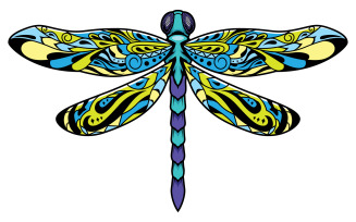 Dragonfly Mascot - Illustration