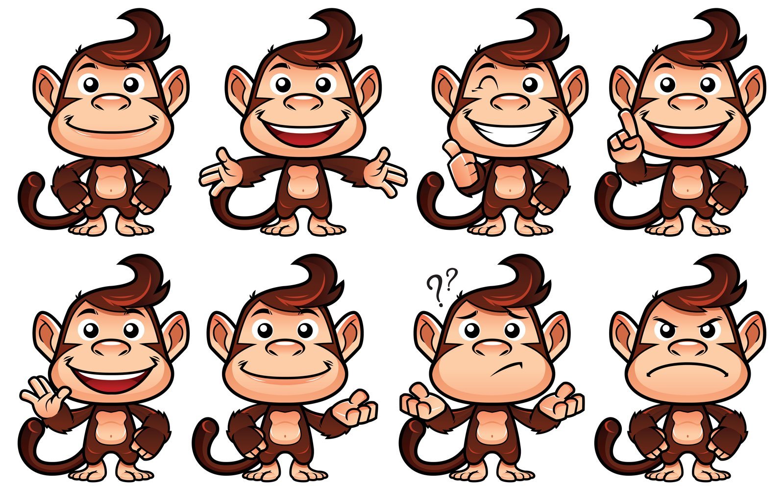 Kit Graphique #143918 Monkey Cartoon Divers Modles Web - Logo template Preview