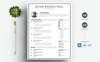 Anjan Rhudra Paul - CV & Resume Template