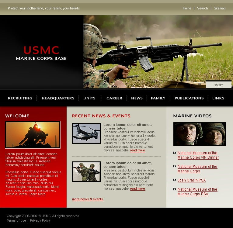 army-website-template-14454