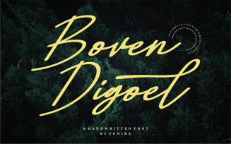Boven Digoel | A Handwritten Font