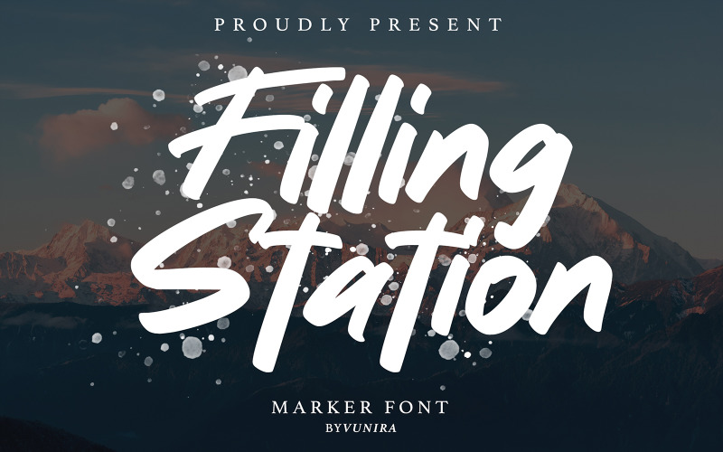 Filling Station | Marker Font