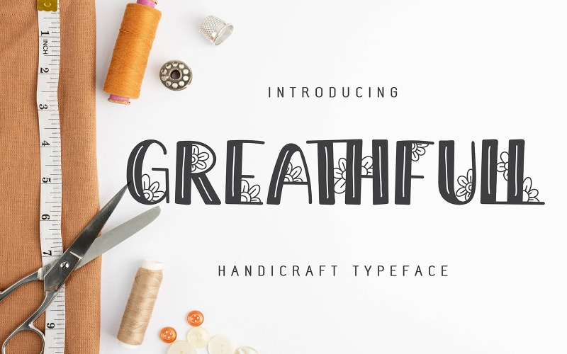 Greathfull | Handicraft Typeface Font