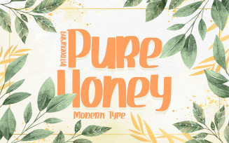 Pure Honey | Modern Type Font