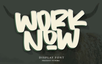 Worknow | Display Font