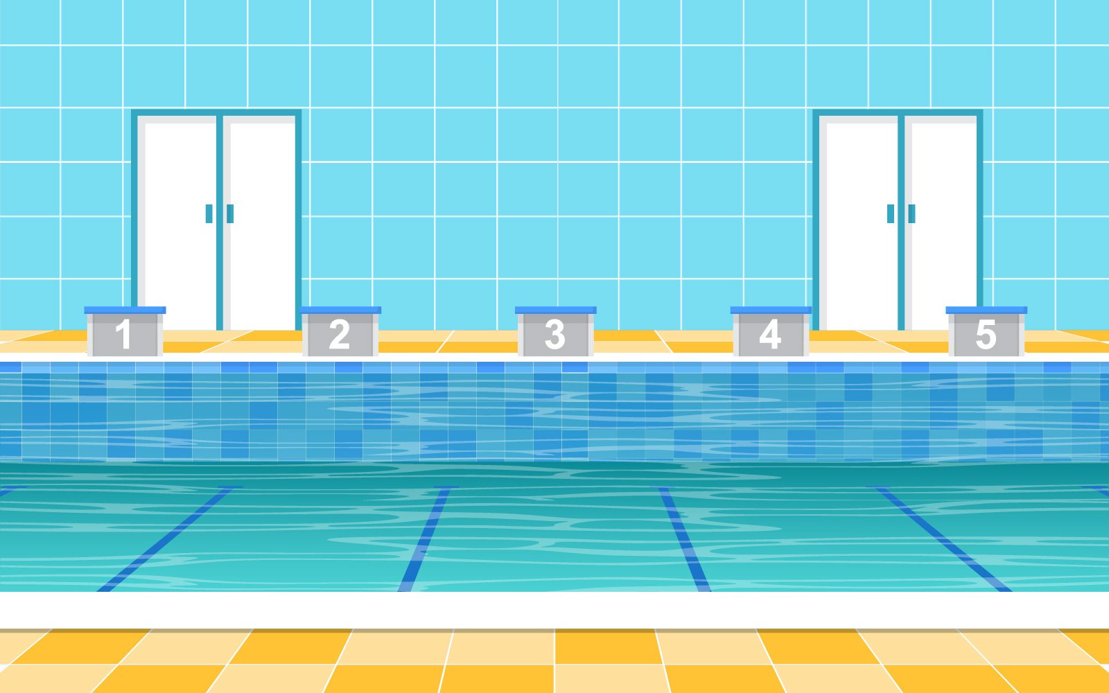 Kit Graphique #144153 Swimming Piscine Divers Modles Web - Logo template Preview