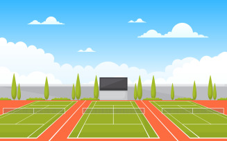Court Sport Recreation - Illustration