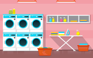 Laundry Tools Modern - Illustration