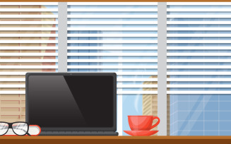 Work Office Tea - Illustration