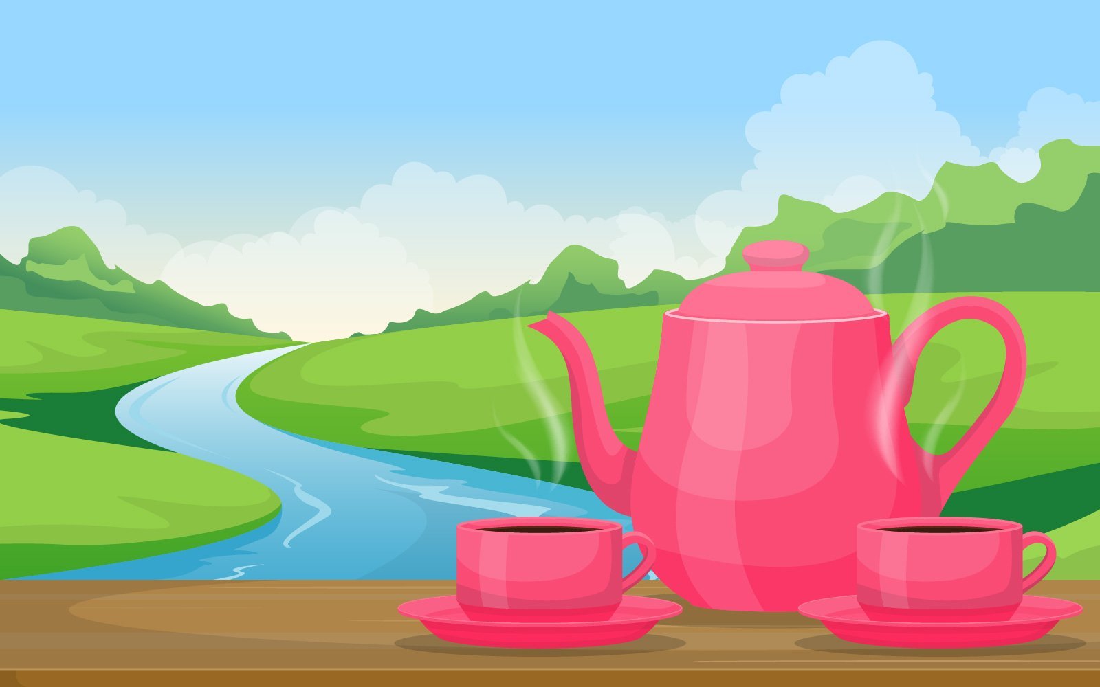 Template #144205 Cups Tea Webdesign Template - Logo template Preview