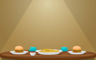 Coffee Table Restaurant - Illustration
