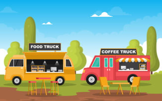 Food Truck Park - Illustration