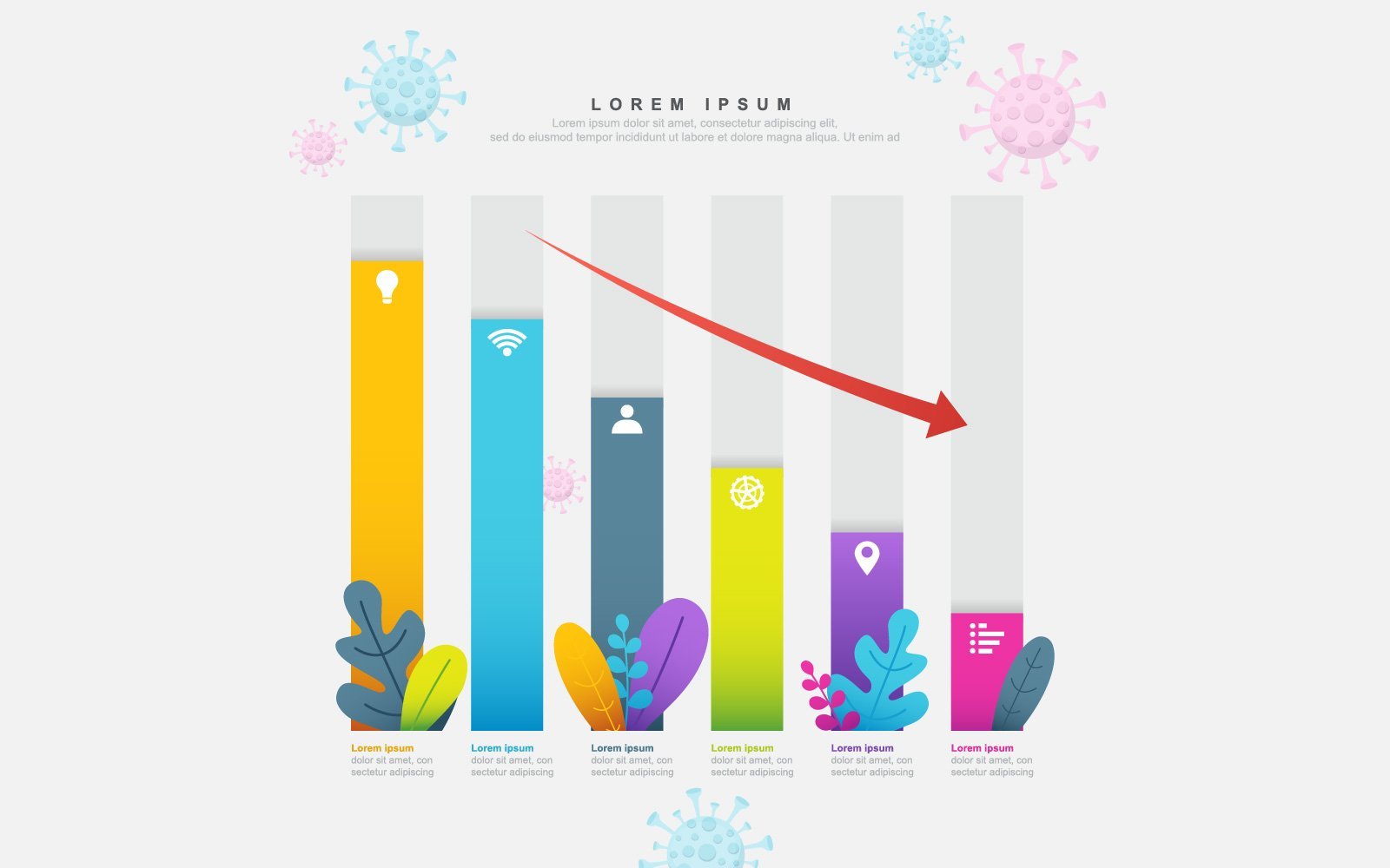 Template #144403 Chart Fluctuation Webdesign Template - Logo template Preview