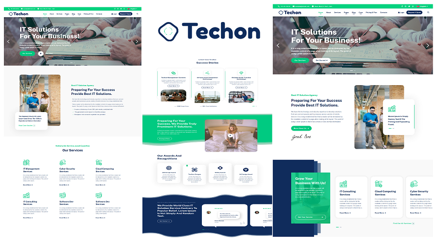 Techon - IT Solutions and Services HTML5 Website Template