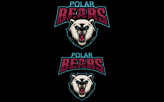 Polar Bears Mascot - Illustration