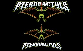 Pterodactyls Mascot - Illustration