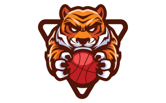 Tiger Basketball Mascot - Illustration