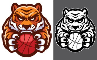 Tiger Basketball Mascot - Illustration
