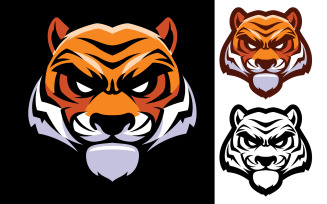 Tiger Head Mascot - Illustration