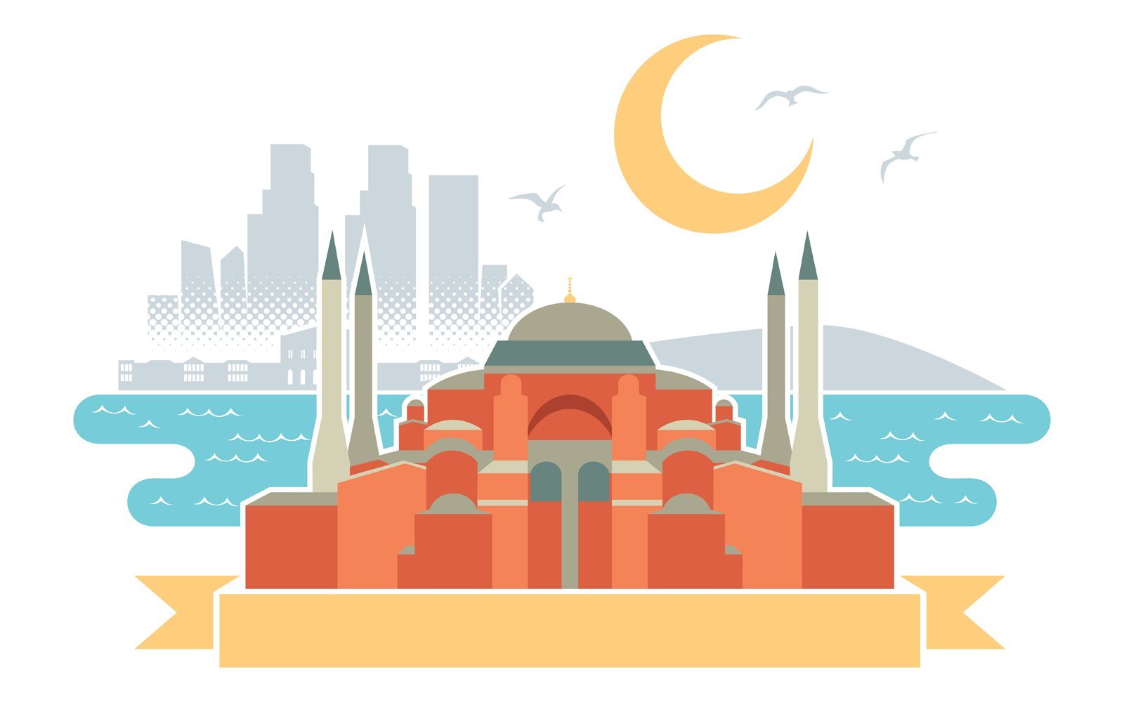 Kit Graphique #144924 Istanbul Hagia Divers Modles Web - Logo template Preview